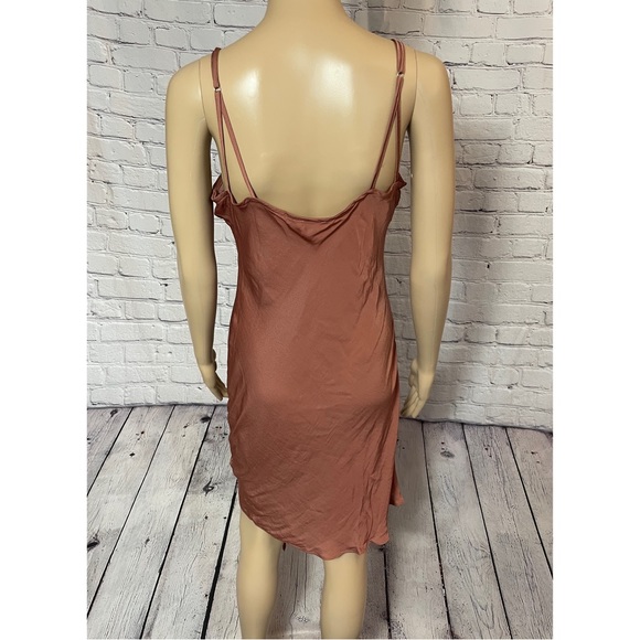 NWT New Free People Be My Ruched Wind Blush Slip Dress Size L - Picture 4 of 10